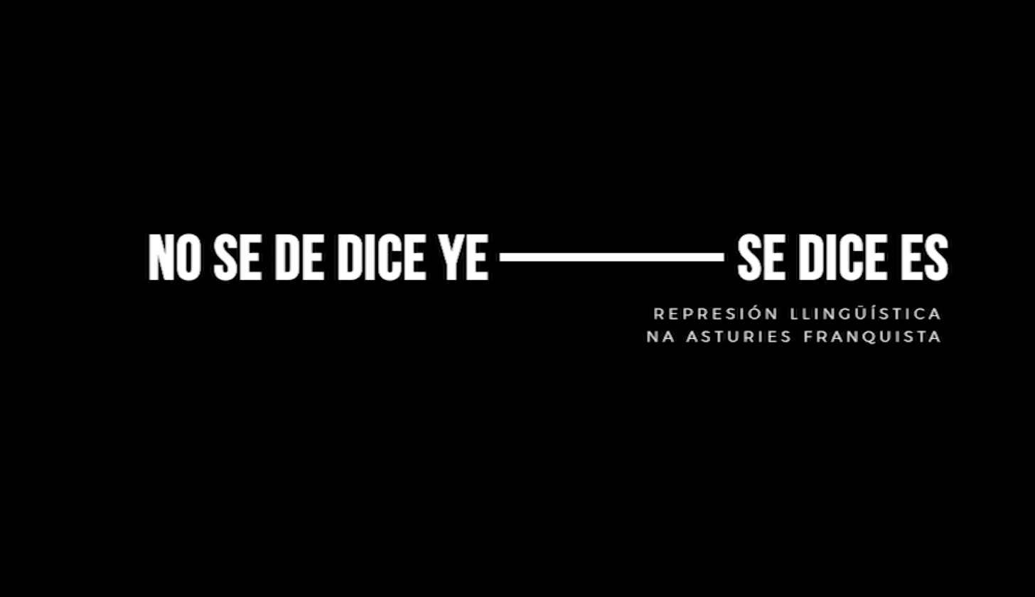 Cartelu del documental «No se dice ye, se dice es»