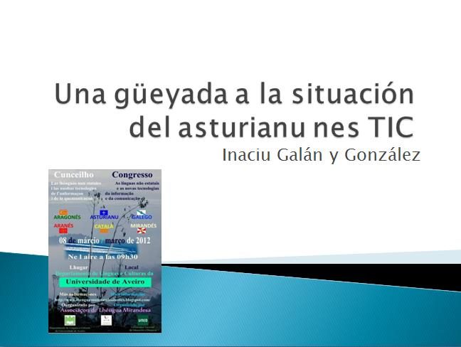 Una gc3bceyada a la situacic3b3n del asturianu nes tic